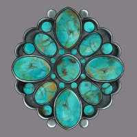 Turquoise Gemstone Heavyweight Hoodie | Teevron