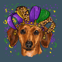 Mardi Gras Hat Dachshund Urban Heavy Tee | Teevron