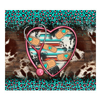 western nurse stethoscope turquoise leopardes | Teevron