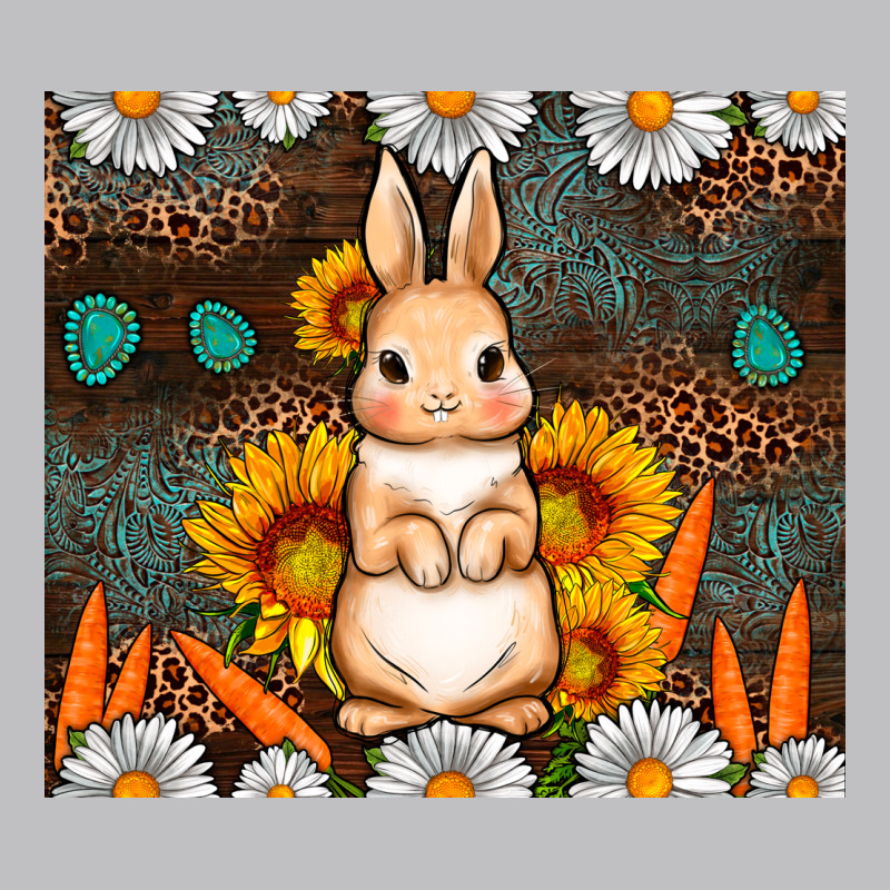 Rabbit Daisy Sunflower Leopard 20oz Tumbler Classic Tee by Neo Western | Teevron
