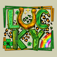 Lucky Horseshoe St Patricks Day Leopard Frame Heavy Core Tee | Teevron