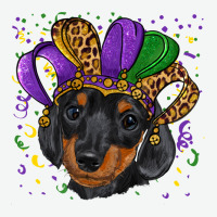 Mardi Gras Hat Dachshund Puppy Urban Heavy Tee | Teevron
