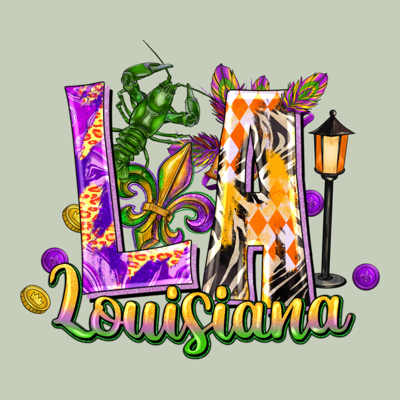 Louisiana La Mardi Gras Long Sleeve Tee by FaDigitalArtStudio | Teevron
