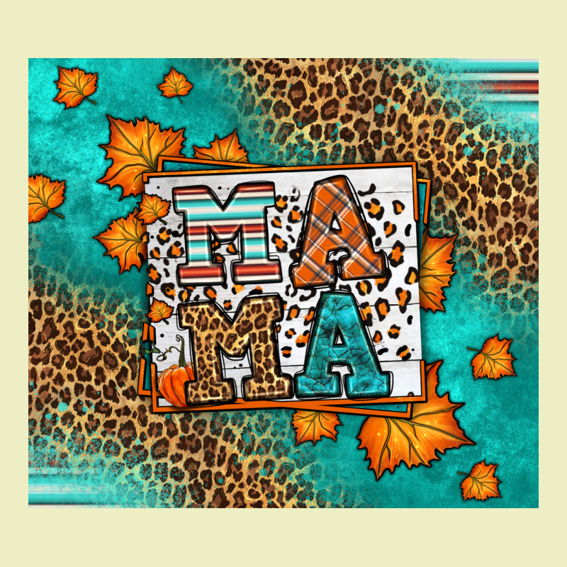 Fall Autumn Leopard Serape Mama Urban Hoodie by LillyAllenDesigns | Teevron