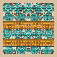 Aztec Cowhide Seamless Heavyweight Hoodie | Teevron