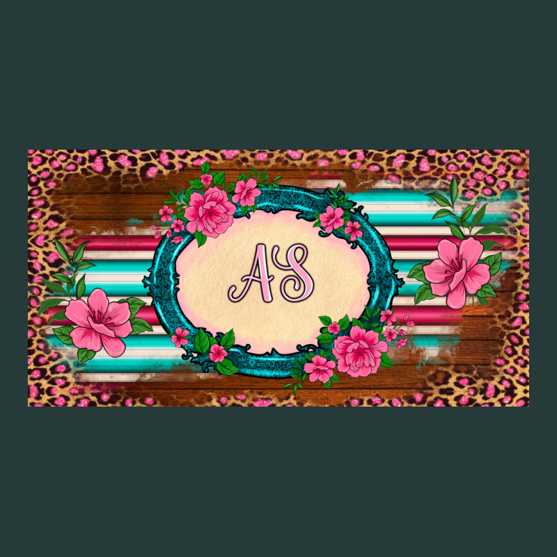 Preview Western Pink Flovers Leopard Serape   License Plate Template Premium Sweatshirt by BarkalooDesign | Teevron
