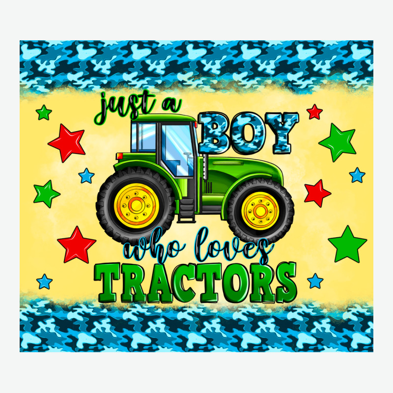 Just A Boy Who Loves Tractors Urban Heavy Tee by Zillion Design Studio | Teevron