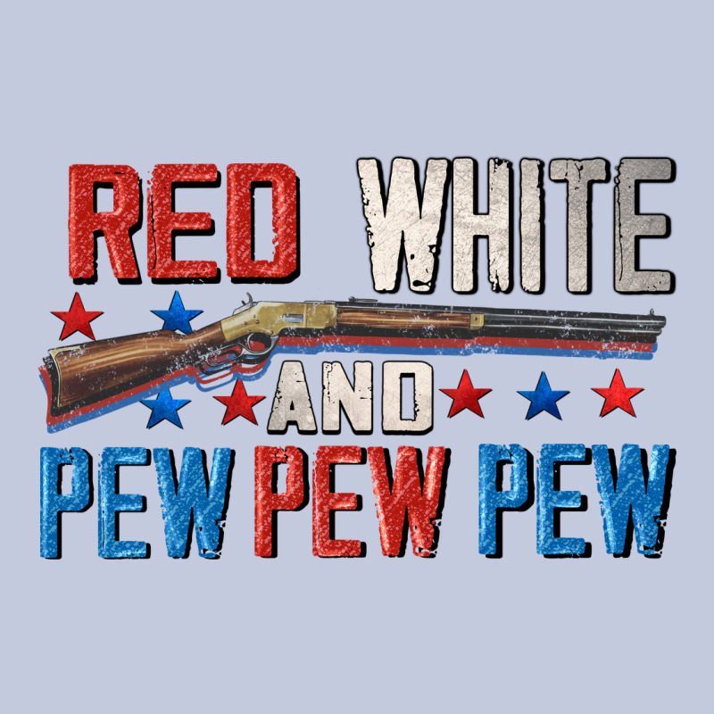 Red White And Pew Pew Pew Long Sleeve Tee by CowGirlArtShop | Teevron