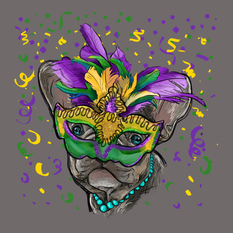 Mardi Gras Mask French Bulldog Urban Heavy Tee by RanaPortraitStore | Teevron