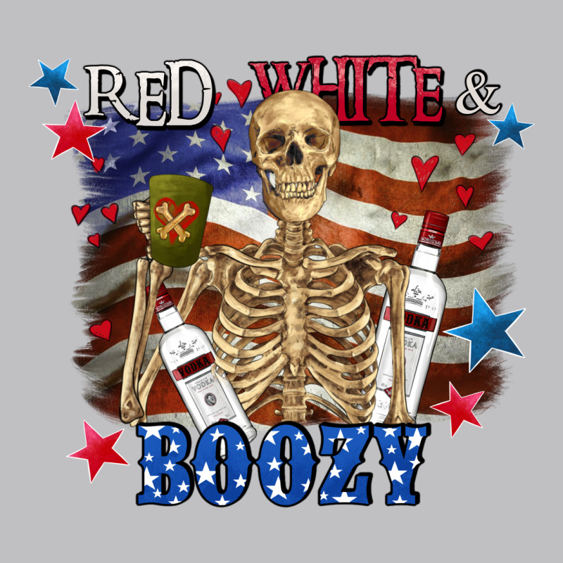 Red White Boozy 4th Of July Long Sleeve Tee by CowGirlArtShop | Teevron