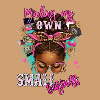 Minding My Own Small Business Afro Messy Bun Vintage Tee | Teevron