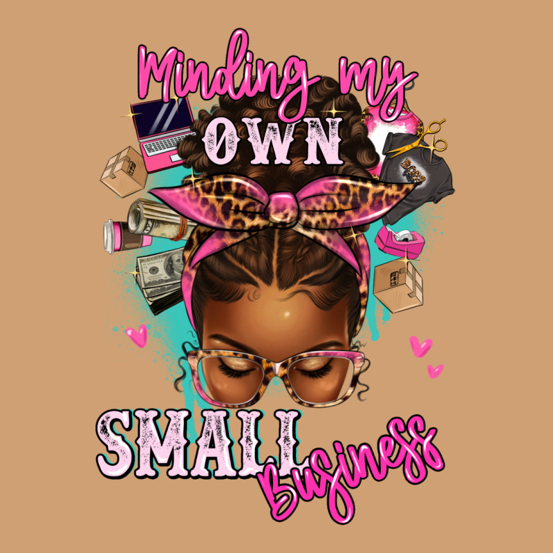 Minding My Own Small Business Afro Messy Bun Vintage Tee by texasbilliewilder | Teevron