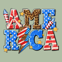 America With Lightning Bolt Urban Heavy Tee | Teevron