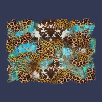Western Leopards And Turquoise With Cowhide Background Heavyweight Hoodie | Teevron