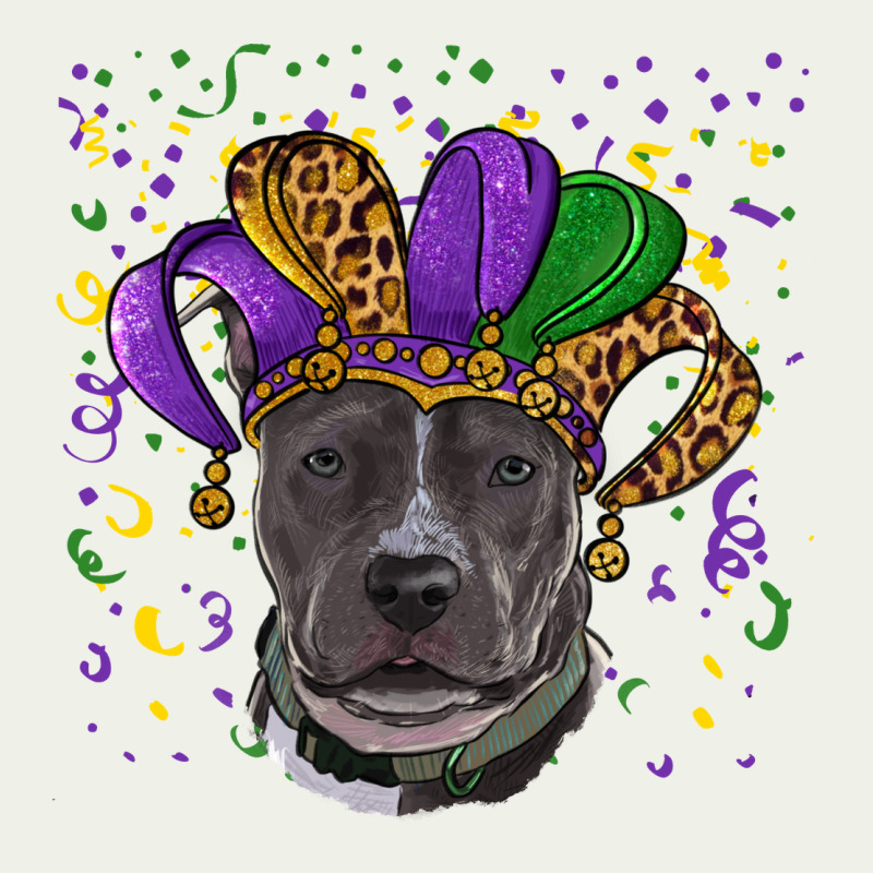 Mardi Gras Pitbull Urban Heavy Tee by RanaPortraitStore | Teevron