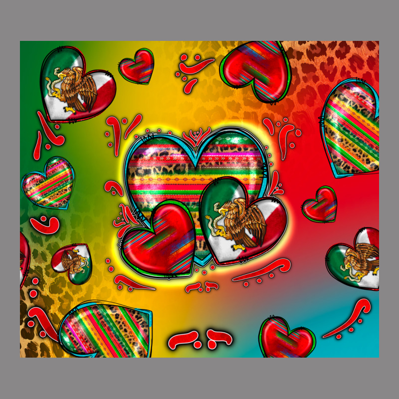 Mexico Hearts Vintage Tee by Zillion Design Studio | Teevron