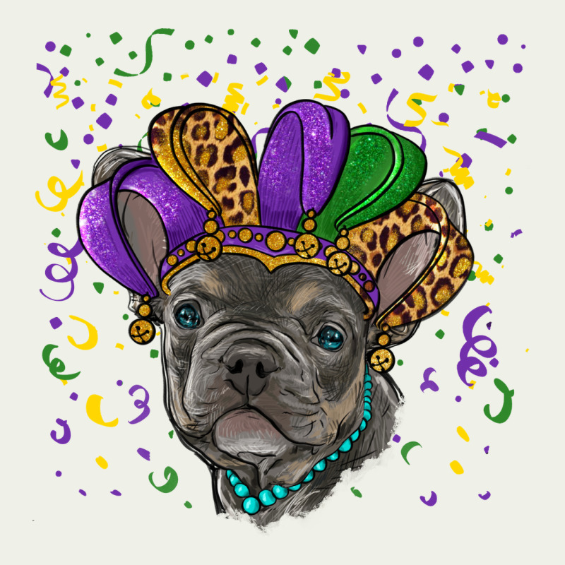 Mardi Gras French Bulldog Urban Heavy Tee by RanaPortraitStore | Teevron
