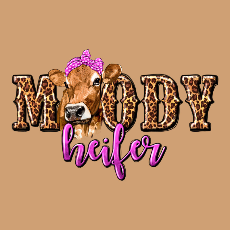Moody Heifer With Leopard Tbw Vintage Tee by texasbilliewilder | Teevron