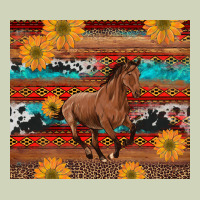 Western Horse And Sunflowers Cowhide Leopard With Aztec Heavyweight Hoodie | Teevron