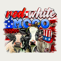 Red White Moo Zipper Hoodie | Teevron