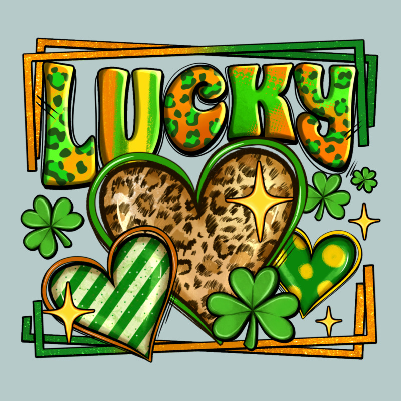 Lucky St Patricks Day Hearts Heavy Core Tee by LillyAllenDesigns | Teevron