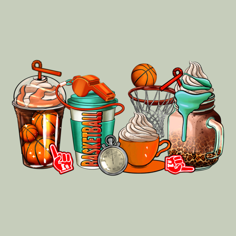 Basketball Coffee Cups Ladies Tee by AdoDesignShop | Teevron