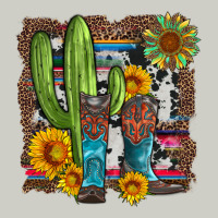 Western Cactus With Cowboy Boots And Sunflowers Heavyweight Hoodie | Teevron