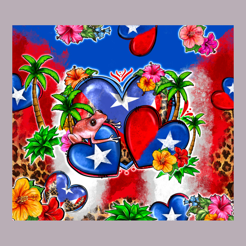 Puerto Rico Hearts Vintage Tee by Zillion Design Studio | Teevron