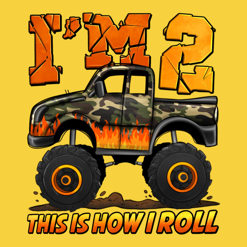 I'm Two This Is How I Roll Monster Truck Birthday Premium Sweatshirt by Jasminsmagicworld | Teevron