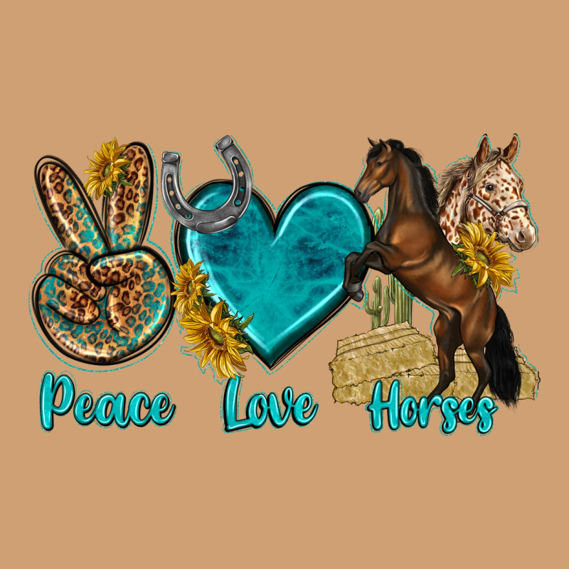 Peace Love Horses Tbw Vintage Tee by texasbilliewilder | Teevron