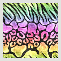 Neon Rainbow Safari Seamless Pattern Classic Tee | Teevron