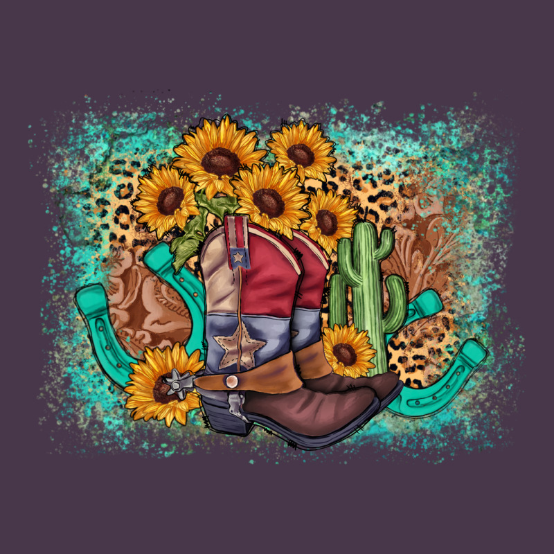 Cowboy Boots Sunflower Heavyweight Hoodie by AdoDesignShop | Teevron