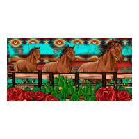 horses roses ann cactuses license plate | Teevron