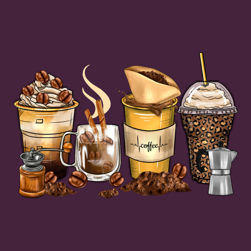 Coffee Cups Long Sleeve Tee by Zillion Design Studio | Teevron