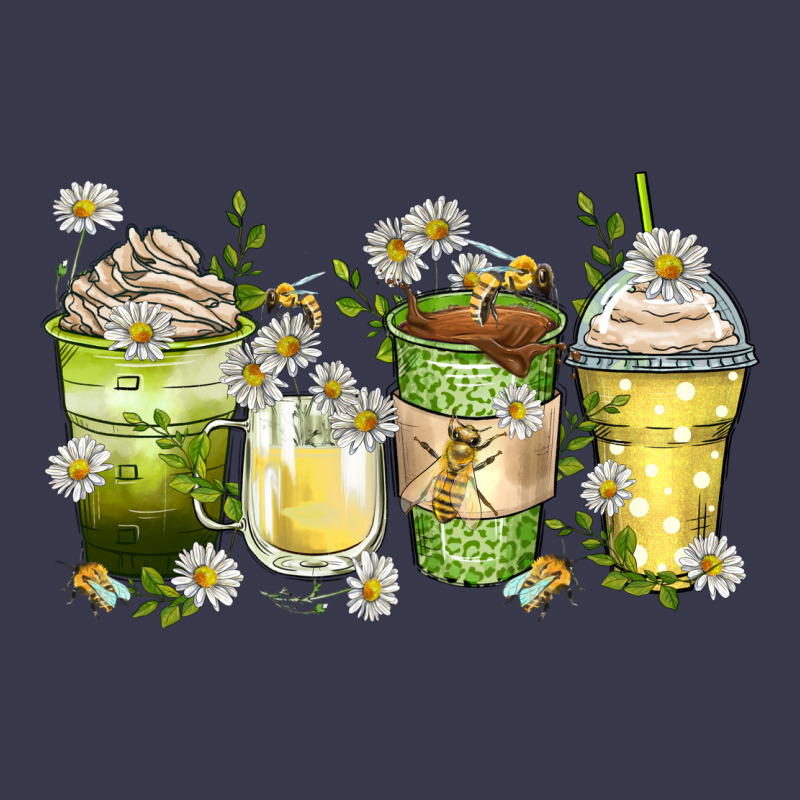 Daisy Coffee Cups Long Sleeve Tee by Zillion Design Studio | Teevron