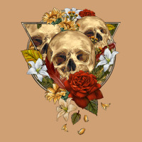 Triangle Flower Skeletons Vintage Tee | Teevron