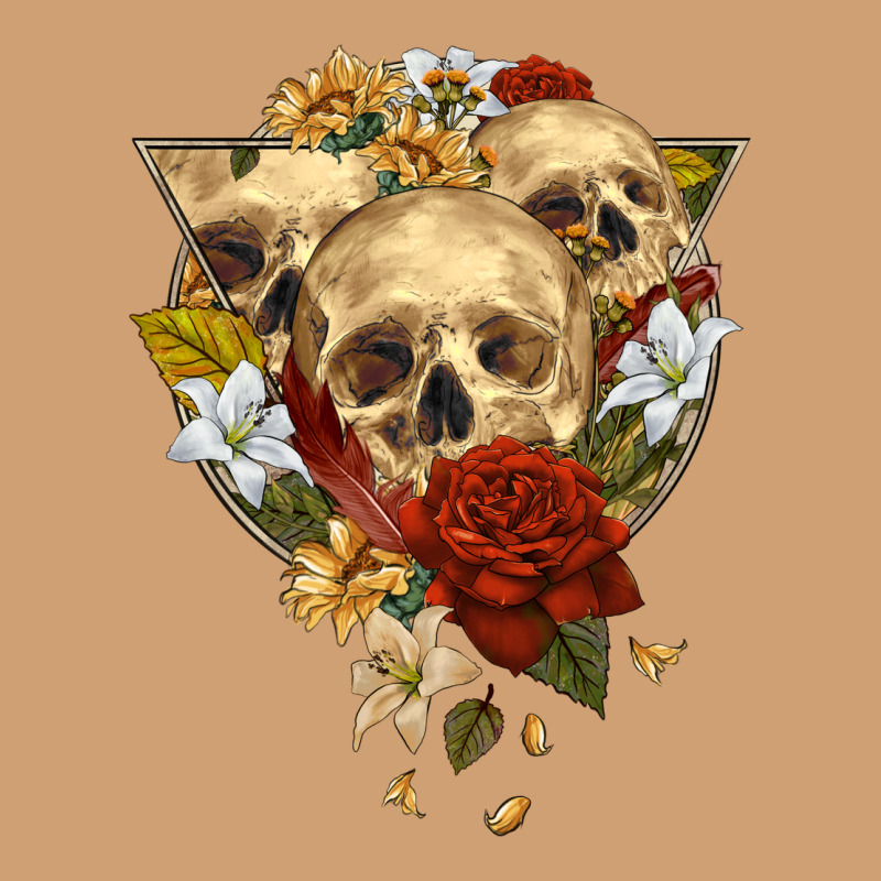 Triangle Flower Skeletons Vintage Tee by RanaPortraitStore | Teevron