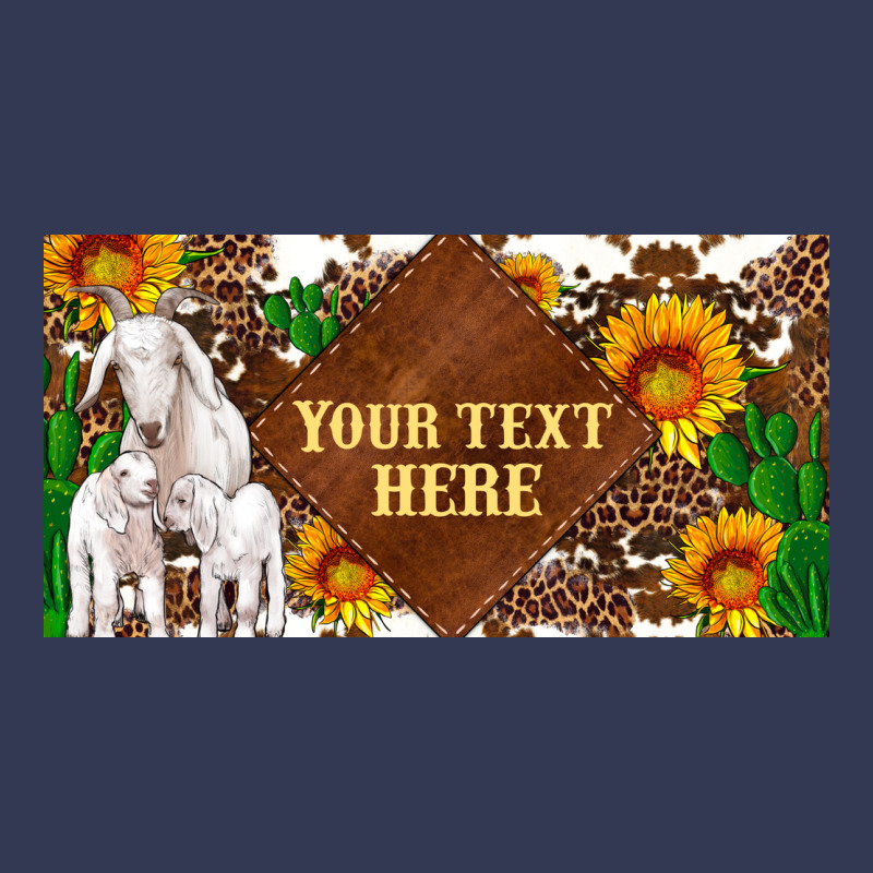 (preview)baby Goats And Sunflower And Cactus With Cowhide License Plat Heavyweight Hoodie by Artiststas | Teevron