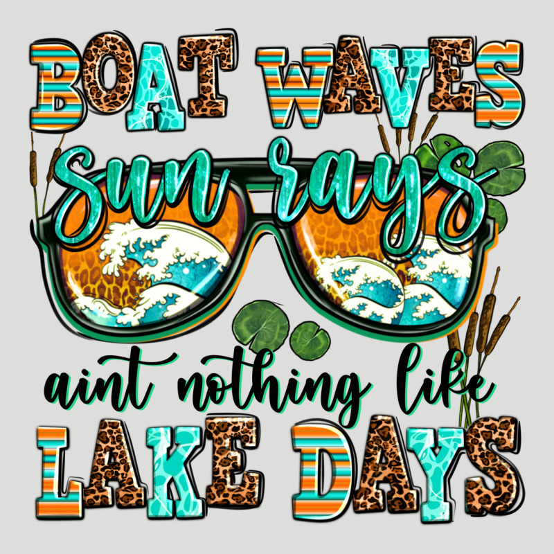 Boat Waves Sun Rays Aint Nothing Like Lake Days Zipper Hoodie by AdoDesignShop | Teevron