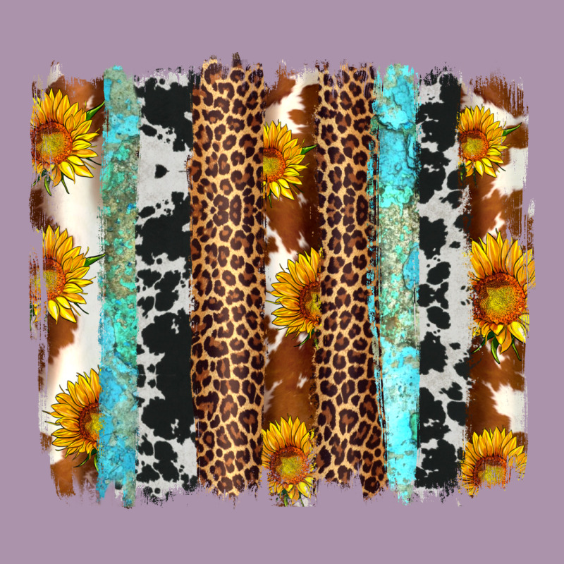 Western Cowhide Leopard Turquoise Brushstrokes Heavyweight Hoodie by Artiststas | Teevron