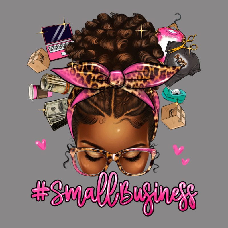 Small Business Afro Messy Bun Vintage Tee by texasbilliewilder | Teevron