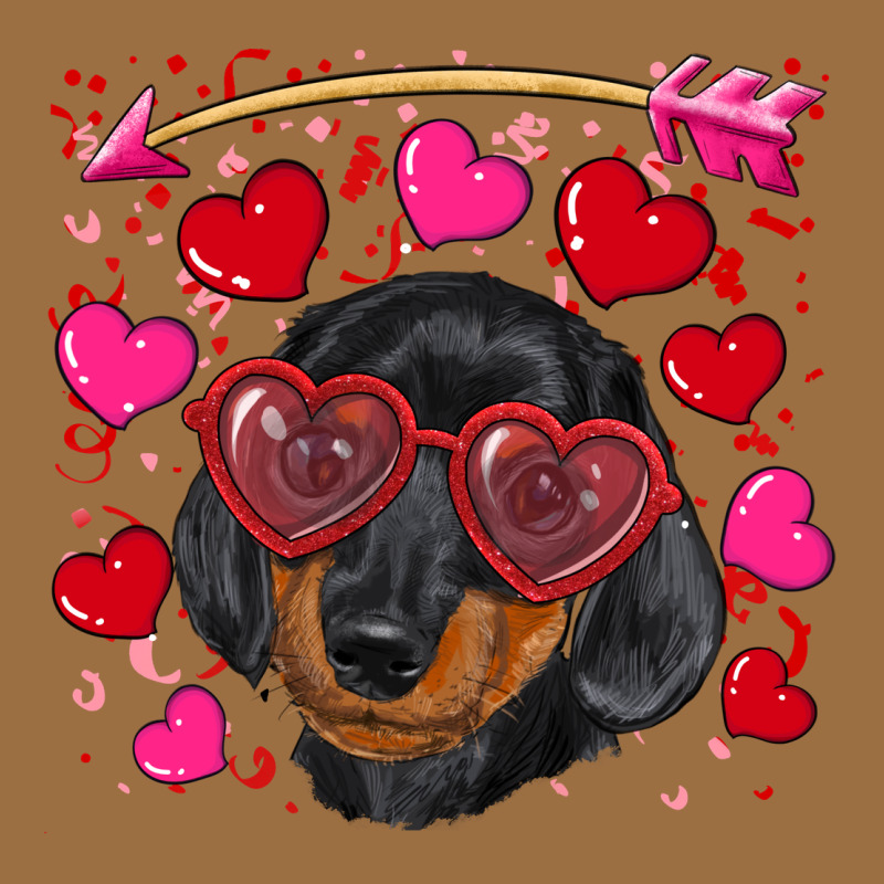 Valentine's Day  Dachshund Puppy Vintage Tee by RanaPortraitStore | Teevron