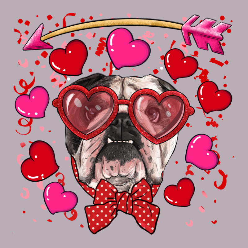 Valentine's Day  English Bulldog Vintage Tee by RanaPortraitStore | Teevron