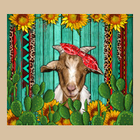 Goat With Sunflower And Cactus Heavyweight Hoodie | Teevron