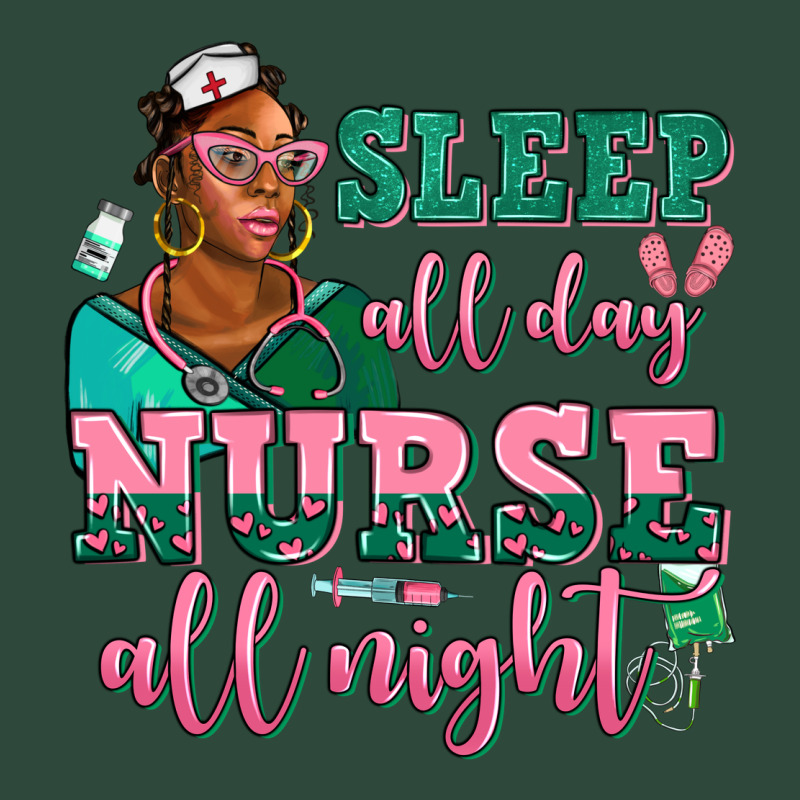 Afro  Nurse Sleep All Day Nurse All Night Zipper Hoodie by AdoDesignShop | Teevron