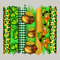 St Patricks Gnomes And Cloves With Leopard  Brushstrokes Heavyweight Hoodie | Teevron