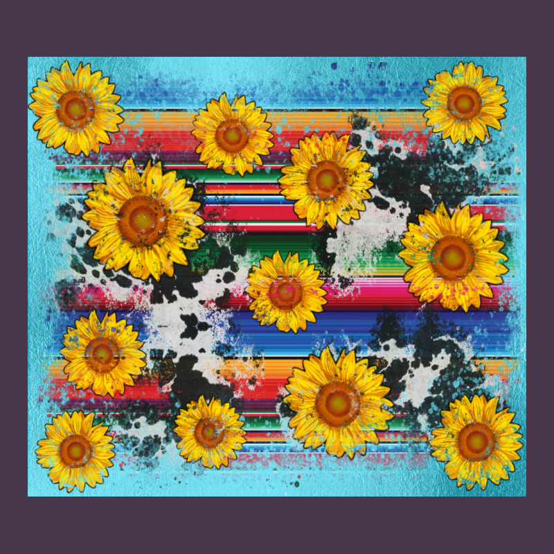 Serape Cowhide Sunflower Heavyweight Hoodie by AdoDesignShop | Teevron