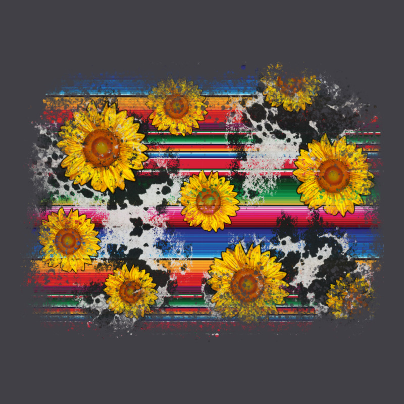 Serape Cowhide Sunflower Background Heavyweight Hoodie by AdoDesignShop | Teevron