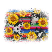 serape cowhide sunflower background | Teevron