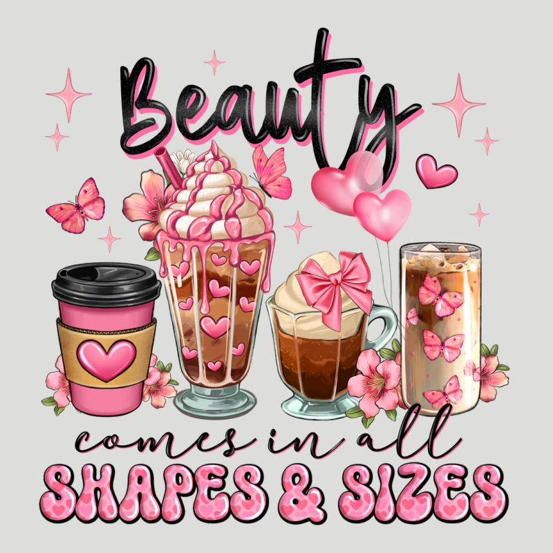 Beauty Comes In All Shapes And Sizes Coffee Cups Zipper Hoodie by JahusDesignShop | Teevron